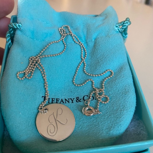 tiffany and co necklace with initial